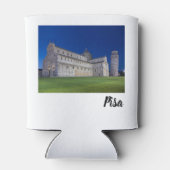 Pisa Leaning Tower Night Panorama Italië Gift Blikjeskoeler (Achterkant)