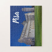 Pisa Leaning Tower Night Panorama Italië Gift Legpuzzel (Verticaal)