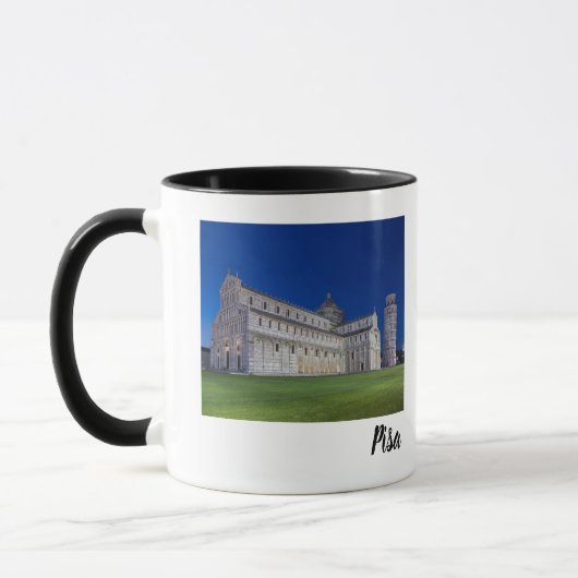 Pisa Leaning Tower Night Panorama Italië Gift Mok (Links)