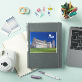 Pisa Leaning Tower Night Panorama Italië Gift Sticker (iPad Cover)