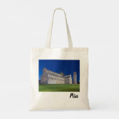 Pisa Leaning Tower Night Panorama Italië Gift Tote Bag (Achterkant)