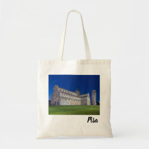 Pisa Leaning Tower Night Panorama Italië Gift Tote Bag