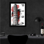 Pisa Leaning Tower Perfect Poster