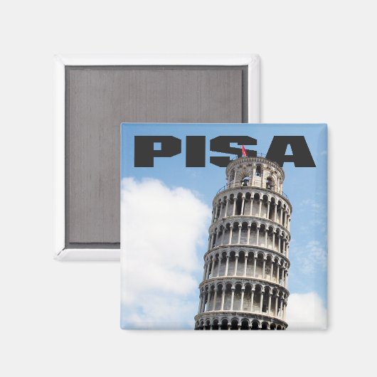 Pisa Learning Tower Fridge Magnet (Voorkant / Achterkant)