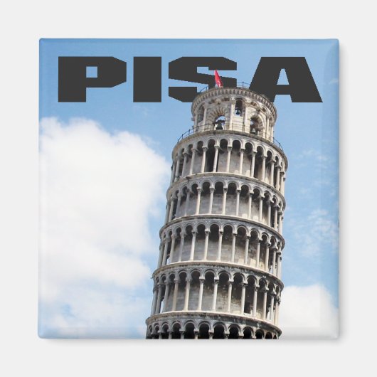 Pisa Learning Tower Fridge Magnet (Voorkant)