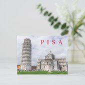 Pisa Piazza dei Miracoli uitzicht briefkaart (Staand voorkant)