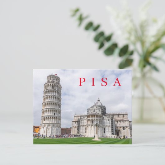 Pisa Piazza dei Miracoli uitzicht briefkaart (Staand voorkant)