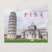 Pisa Piazza dei Miracoli uitzicht briefkaart (Voorkant)