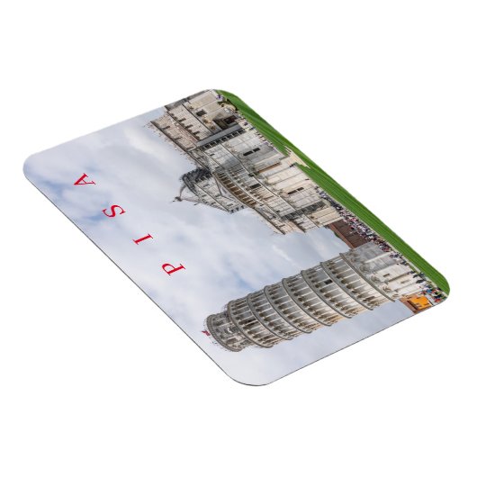 Pisa Piazza dei Miracoli uitzicht koelkastmagneet Magneet (Rechterzijde)