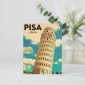 Pisa Scheve Toren Italië Briefkaart (Staand voorkant)