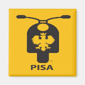 Pisa scooter magneet (Voorkant)