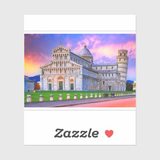 Pisa sunset sticker (Vel)