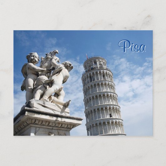 Pisa Tower Briefkaart (Voorkant)