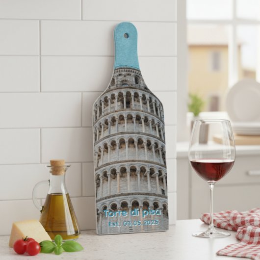Pisa Tower glass cutting board Snijplank