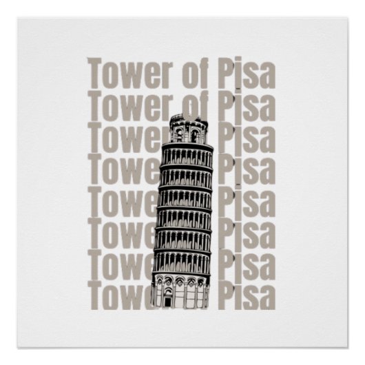 Pisa Tower Perfect Poster (Voorkant)