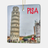 Pisa Tuscany kerstversiering Keramisch Ornament (Links)
