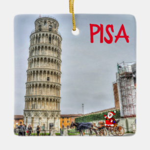 Pisa Tuscany kerstversiering Keramisch Ornament