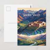 Pisac Heilige Vallei Peru Briefkaart (Voorkant / Achterkant)
