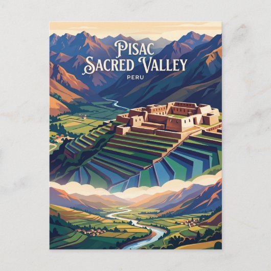 Pisac Heilige Vallei Peru Briefkaart (Voorkant)