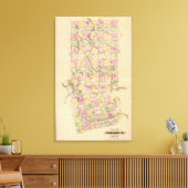 Piscataquis County, Maine Canvas Afdruk (Insitu (Woonkamer))