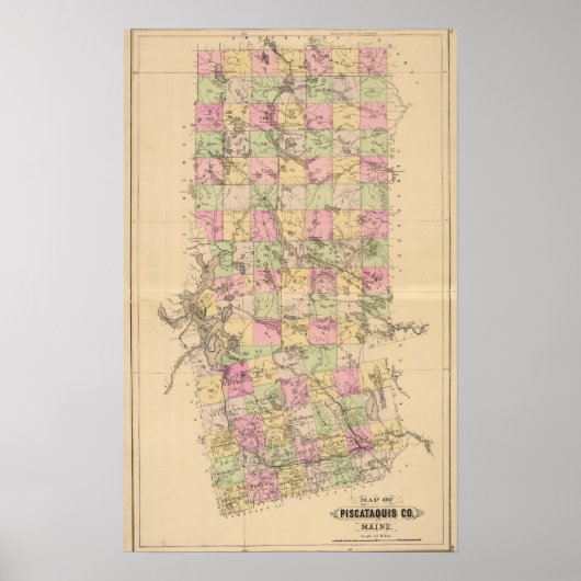 Piscataquis County, Maine Poster (Voorkant)