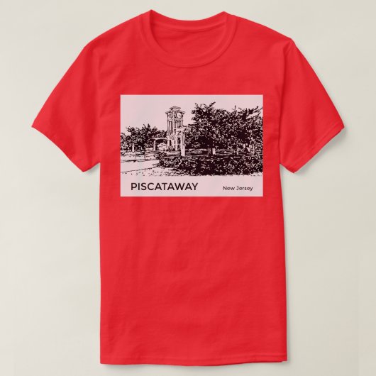 Piscataway New Jersey T-shirt (Design voorkant)