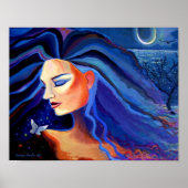 Piscean Moon - Afdrukken Poster (Voorkant)