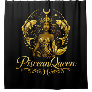 Piscean Queen Douchegordijn