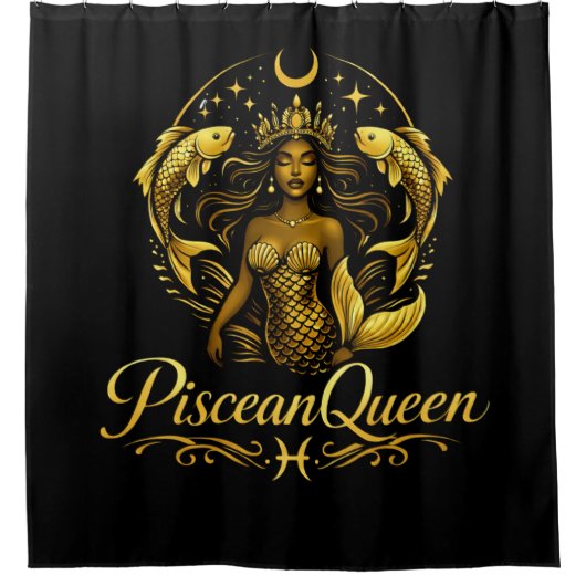 Piscean Queen Douchegordijn (Voorkant)