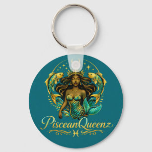 Piscean Queen Gordijn voor Douche Sleutelhanger