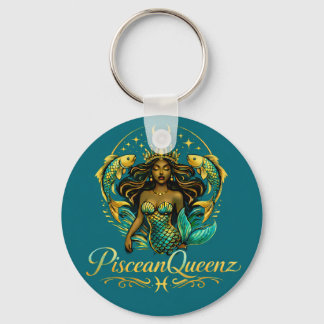 Piscean Queen Gordijn voor Douche Sleutelhanger