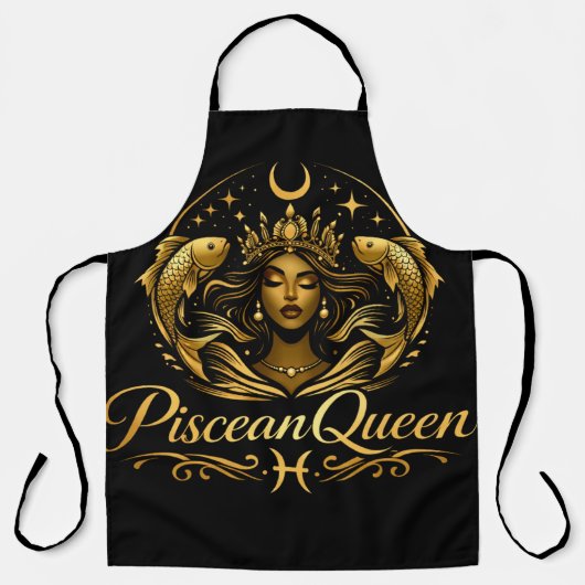 Piscean Queen Luxury Apron Schort (Voorkant)