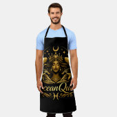 Piscean Queen Luxury Apron Schort (Gedragen)