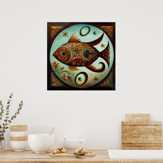 Pisces 12 poster (Keuken)