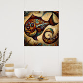 Pisces 1 poster (Keuken)