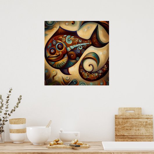 Pisces 1 poster (Keuken)