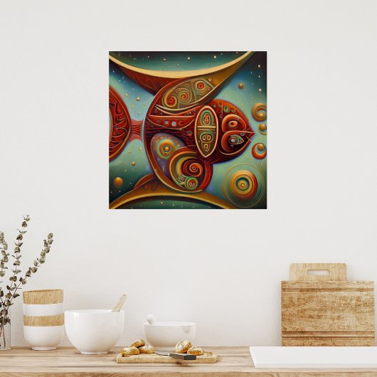 Pisces 6 poster (Keuken)
