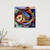 Pisces 8 poster (Keuken)