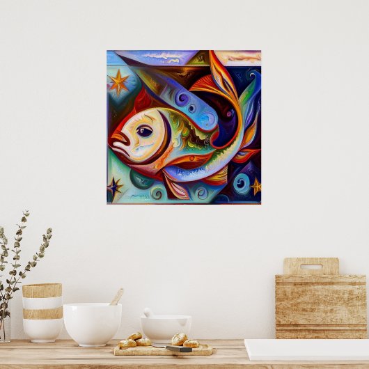 Pisces 8 poster (Keuken)