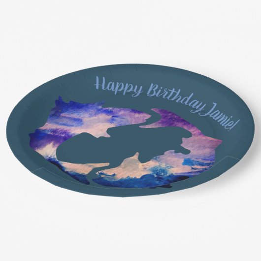 Pisces, Aangepaste Borden op jaarbasis Papieren Bordje (Gekanteld)