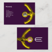 PISCES ABSTRACT, Pearl paars geel roze grijs Visitekaartje (Voorkant / Achterkant)