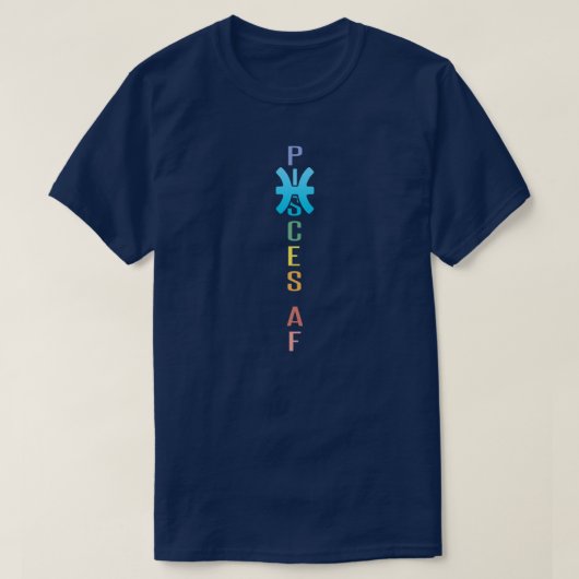 Pisces AF Apparel voor mannen en vrouwen Funny Zod T-shirt (Design voorkant)