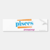 Pisces Aqua Bumpersticker (Voorkant)