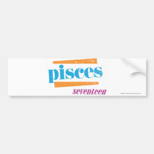 Pisces Aqua Bumpersticker