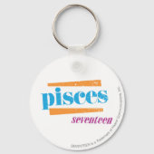 Pisces Aqua Sleutelhanger (Voorkant)