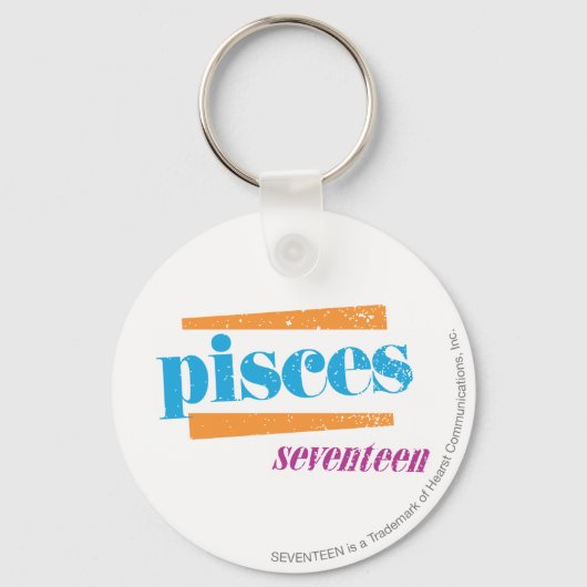 Pisces Aqua Sleutelhanger (Voorkant)