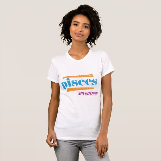 Pisces Aqua T-shirt (Voorkant volledig)