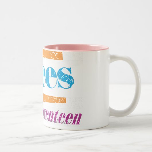 Pisces Aqua Tweekleurige Koffiemok (Rechts)