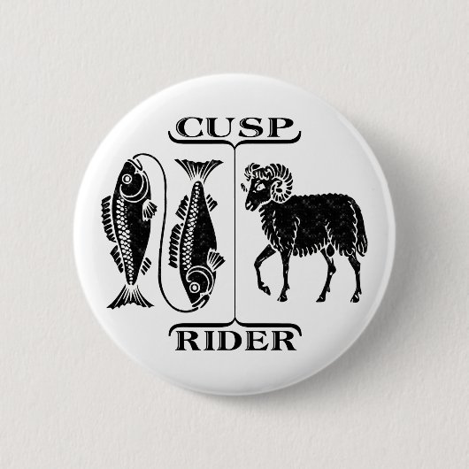 Pisces/Aries Ronde Button 5,7 Cm (Voorkant)