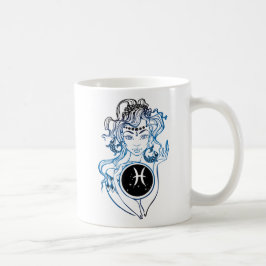 Pisces Art Deco Lady Koffiemok